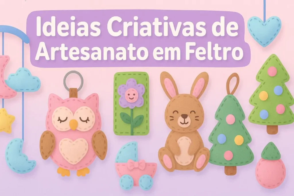 Ideias Criativas de Artesanato em Feltro