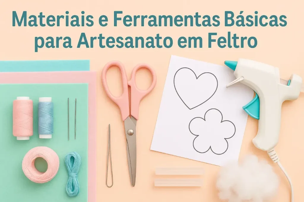 Materiais e Ferramentas Básicas para Artesanato em Feltro