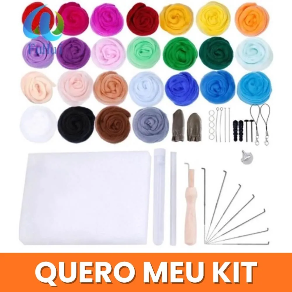Ferramentas e Materiais para Feltro: Kit Completo de Feltragem