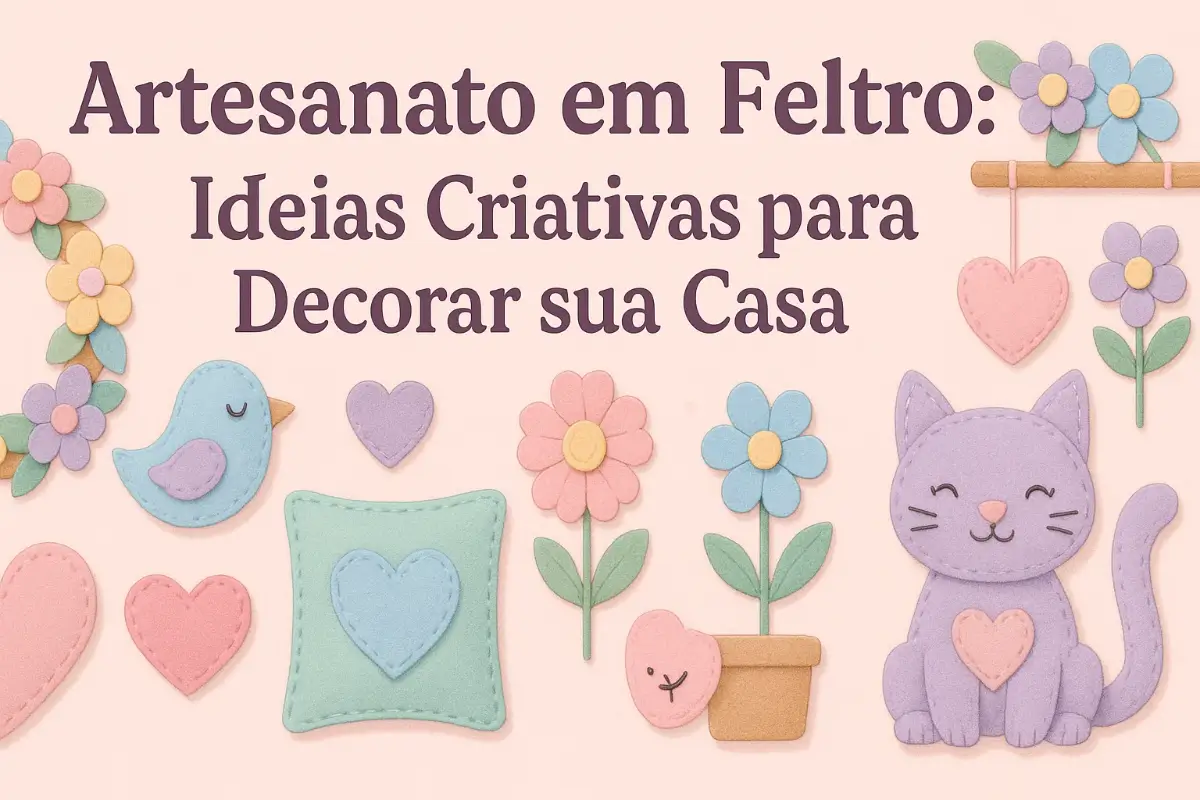 Artesanato em Feltro: Ideias Criativas para Decorar sua Casa