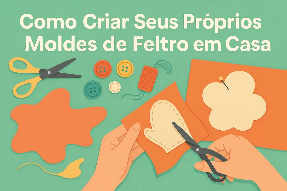 Como Criar Seus Próprios Moldes de Feltro em Casa