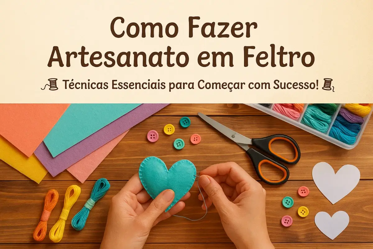 Como Fazer Artesanato em Feltro: Técnicas Essenciais