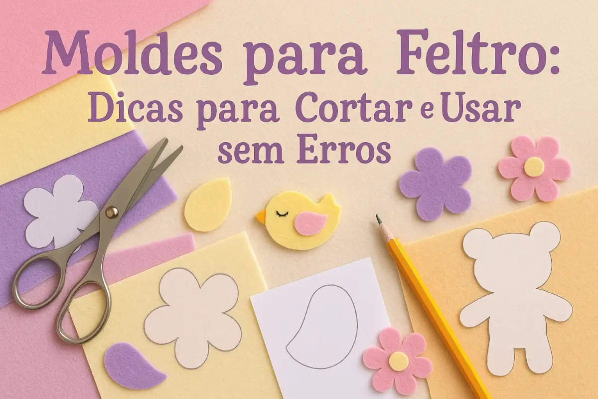 Moldes para Feltro: Dicas para Cortar e Usar sem Erros