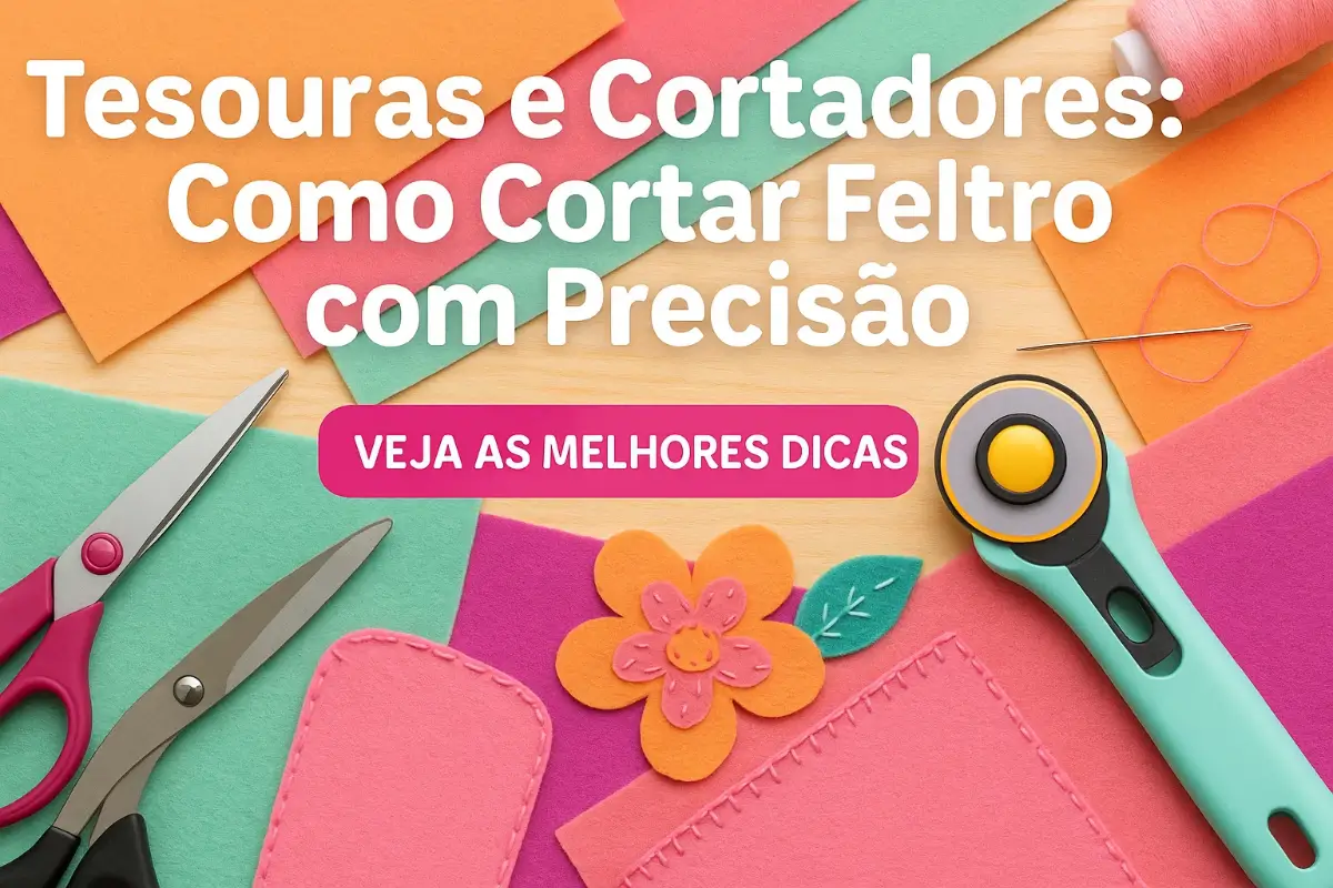 Tesouras e Cortadores: Como Cortar Feltro com Precisão