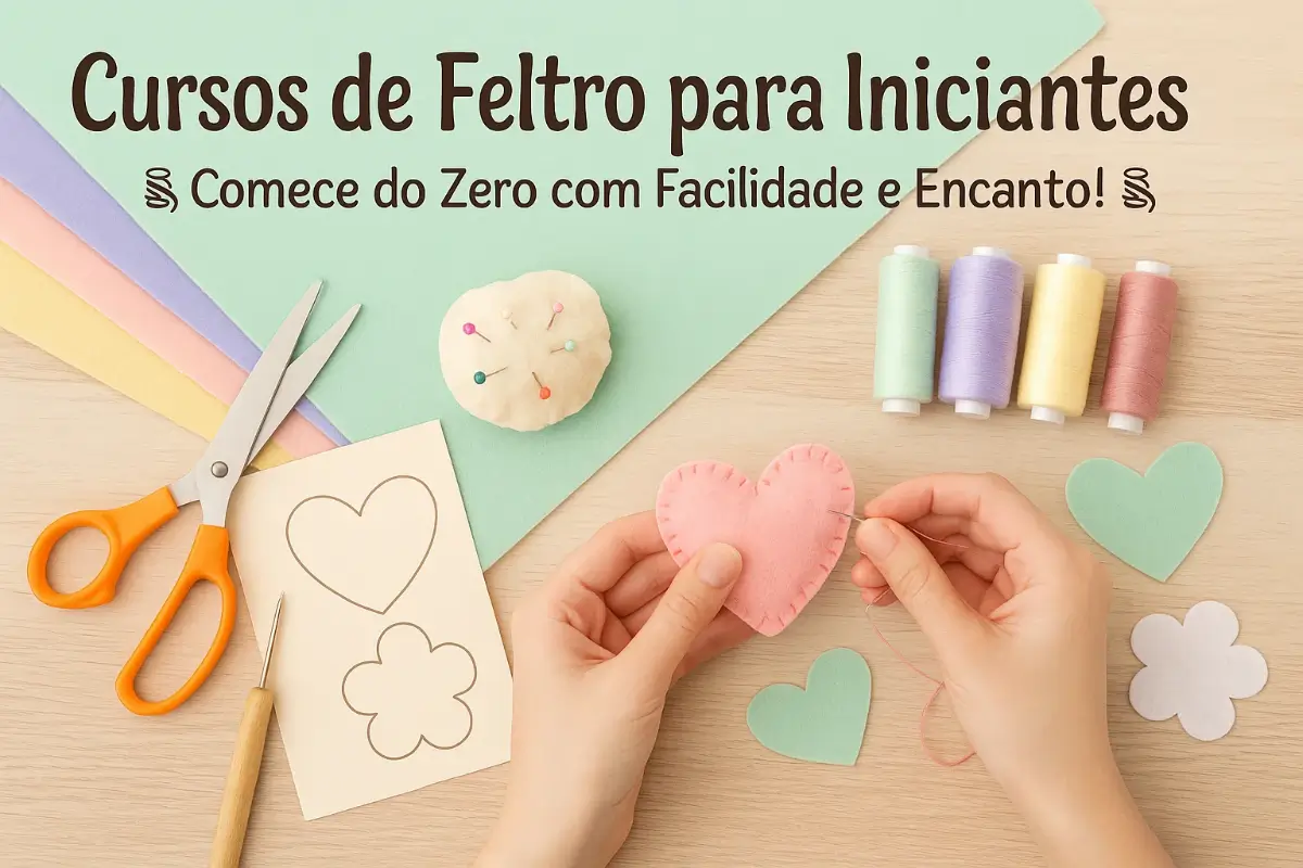 Cursos de Feltro para Iniciantes: Comece do Zero com Facilidade